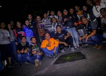 Alcaldía y ‘Moteros’ de Ibagué iniciaron plan de parcheo sobre la calle 37