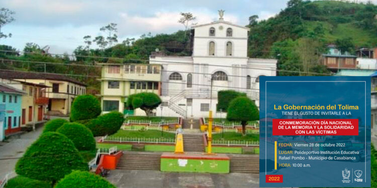Gobernación del Tolima conmemora en Casabianca el Día Nacional de la Memoria y la Solidaridad con las Víctimas