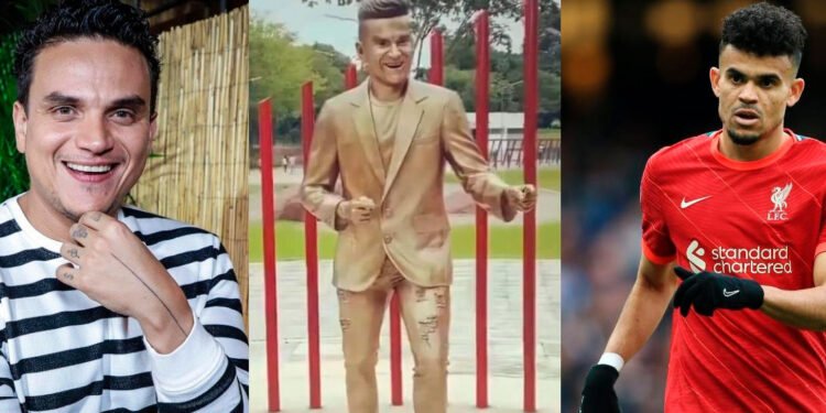 Confunden una estatua de Silvestre Dangond con … ¡Luis Díaz!