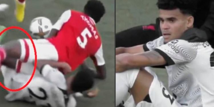 En video el fuerte golpe que tiene en suspenso la temporada de Luis Díaz con el Liverpool 