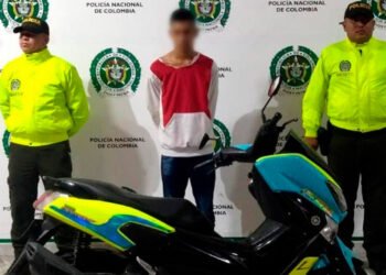 Por tener ‘guardadita’ una moto robada fue capturado en el barrio Jardín Santander en Ibagué
