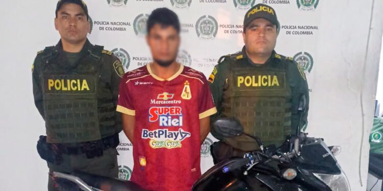Así cayó ladrón de motos en Ibagué