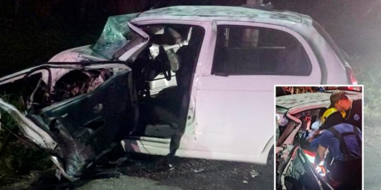 Fuerte accidente cerca de Clinaltec, deja 4 heridos