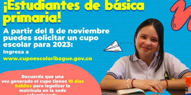 Desde este martes se puede solicitar cupo escolar para básica primaria