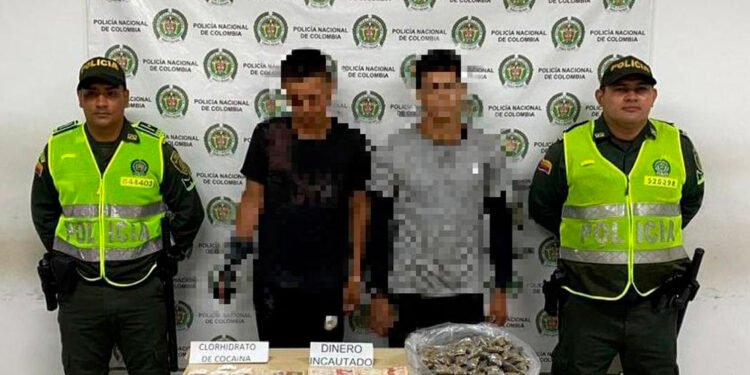 Capturados dos sujetos a los cuales se les incautó diferentes tipos de drogas