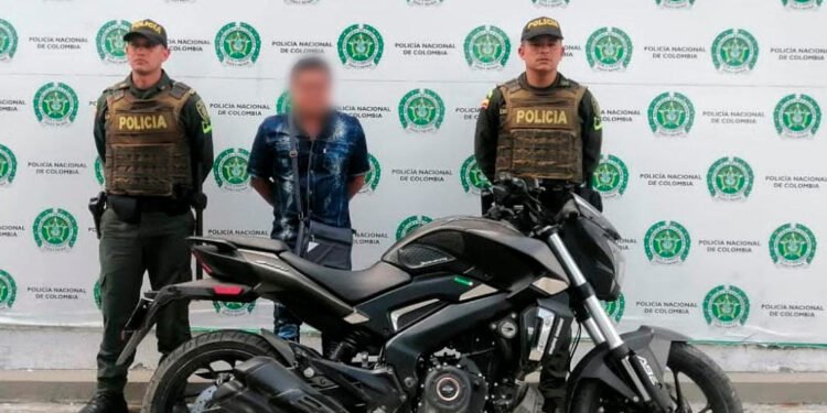 Con moto robada andaba campante por Ibagué