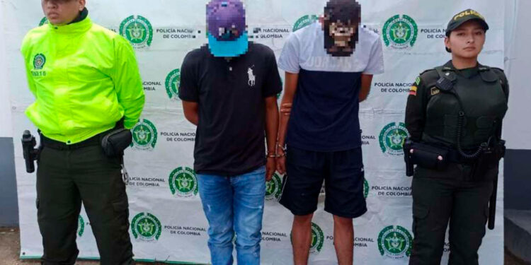 Capturado ‘polla zarca’ y ‘anderson” por el delito de hurto