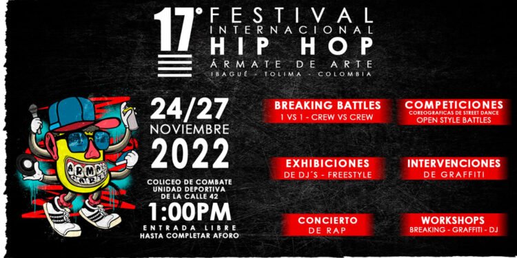Prográmese este fin de semana con el festival internacional de Hip Hop «Ármate de Arte»