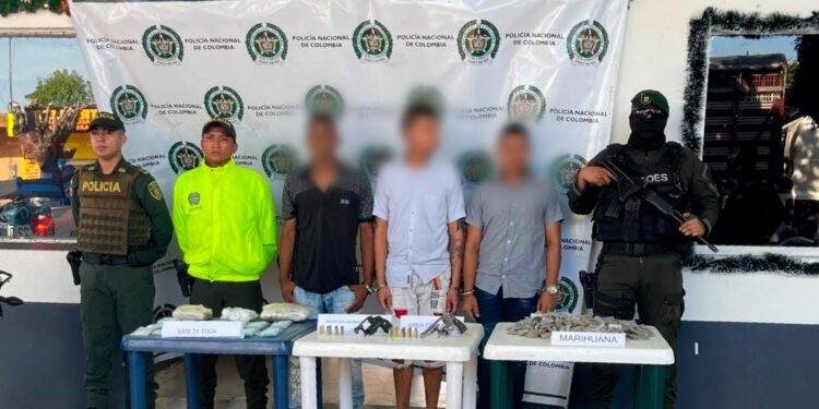 Tres personas capturadas en zona rural de Mariquita, en medio de un mega operativo