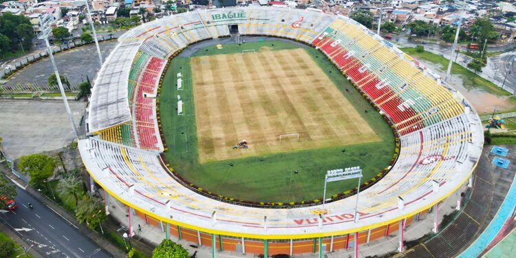 Alcaldía de Ibagué inició trabajos de micro nivelación en el estadio Manuel Murillo Toro