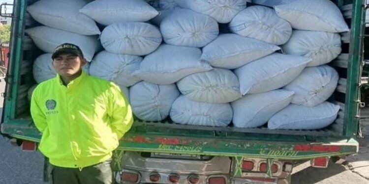 La Policía Tolima logró la recuperación de 151 sacos de café que habían sido hurtados en el departamento de Antioquia