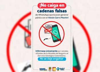 No caiga en cadenas: Falsa información sobre el volcán Cerro Machín&nbsp;