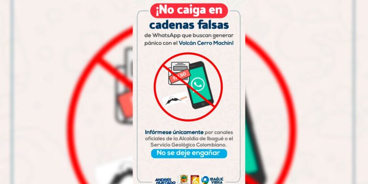 No caiga en cadenas: Falsa información sobre el volcán Cerro Machín