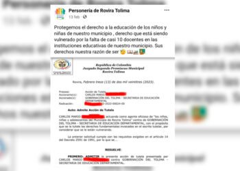 En Rovira tuvieron que en tutelar para que los niños pudieran estudiar