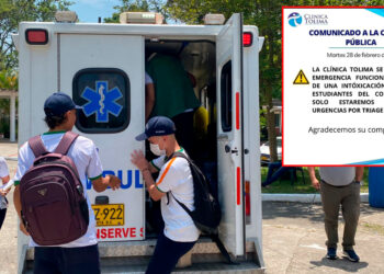 La aparente travesura del INÉM generó emergencia funcional en la Clínica Tolima.