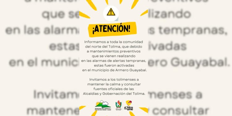 Falsa alarma de avalancha en Armero generó temor entre los habitantes del norte tolimense