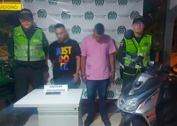 Por robar celulares fueron capturados dos hombres en el barrio Limonar de la ciudad de Ibagué