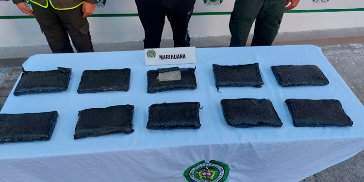 Con más de 7.000 dosis de marihuana capturaron a un hombre en Ibagué