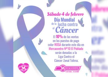 La lucha es de todos, Mercacentro se une a la conmemoración del “Día Mundial contra el Cáncer”&nbsp;
