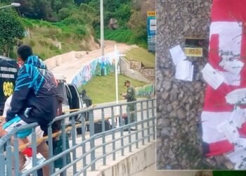 Presuntos explosivos y una bandera del ELN en Bogotá