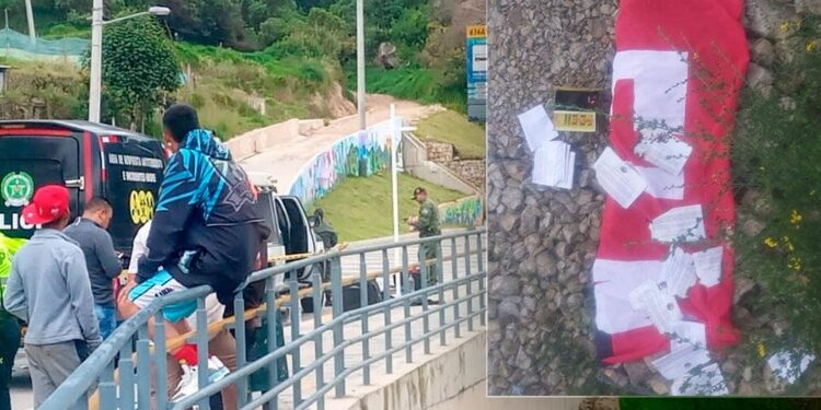 Presuntos explosivos y una bandera del ELN en Bogotá