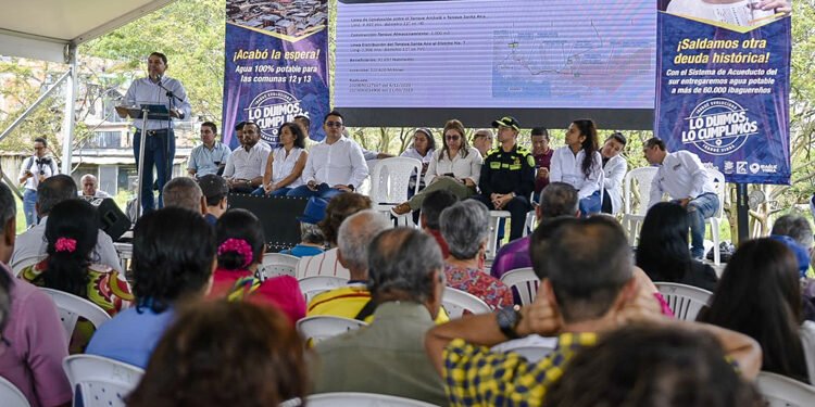 El alcalde Andrés Hurtado dio inicio a las obras de la planta Boquerón