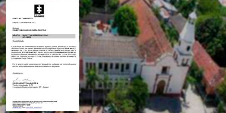 Exalcalde de Coello compareció ante la Fiscalía por irregularidades en un proyecto de Vivienda