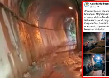 Comunidad del sector Los Túneles, desmiente supuesta pavimentación de vía por parte de la alcaldía