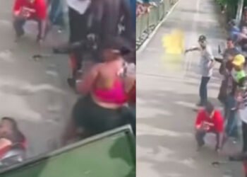 Carrera de motos en Venadillo terminó en accidente múltiple por imprudencia de los asistentes