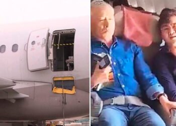 ¡Qué susto! Un pasajero abre la puerta de un avión en pleno vuelo 