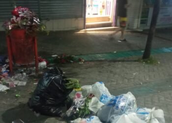 El día de la madre dejó un mar de basuras en el centro de Ibagué 