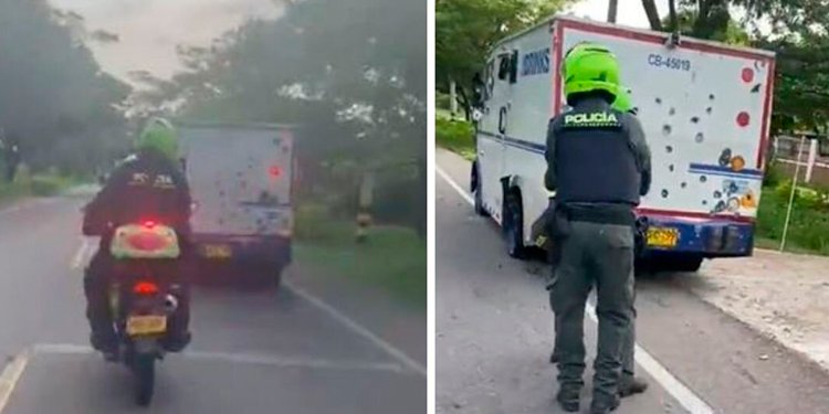 De película. Ladrones intentaron llevarse un camión de valores en Valledupar