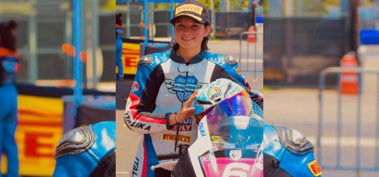 Sara Varón fue la más veloz en su moto en México 