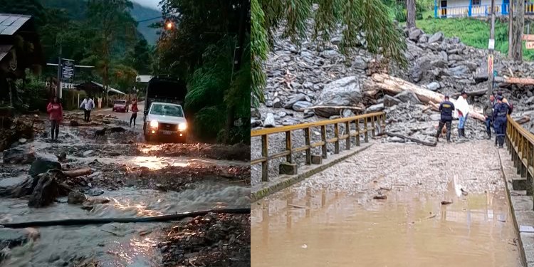 Emergencia y damnificados en el Cañón del Combeima