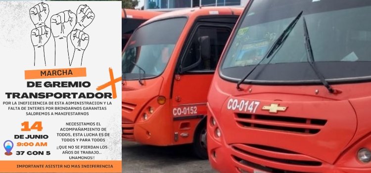 Habrá marcha y plantón en la alcaldía de conductores y dueños de busetas  
