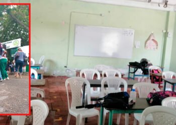 Una protesta semanal en colegios de Ibagué, esta vez fue en el Alberto Castilla del Topacio