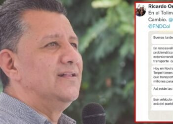 Gobernador Ricardo Orozco denunció extorsiones a transportadores de carga en Roncesvalles 