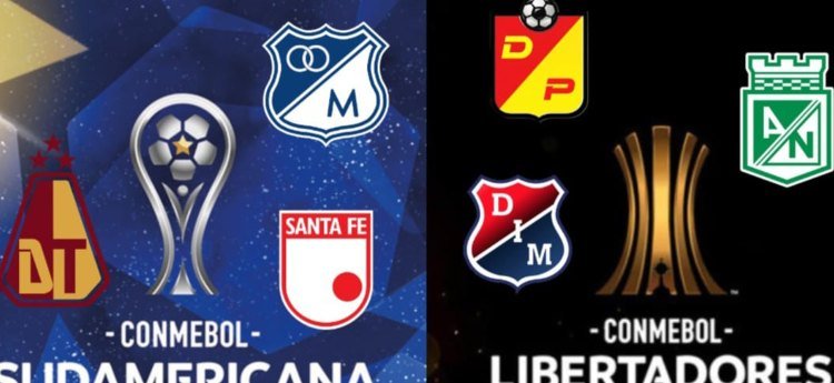 Semana clave para los equipos colombianos que participan en los torneos de la Conmebol