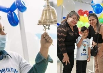Emanuel le ganó la batalla al cáncer y celebró “El toque de campana”