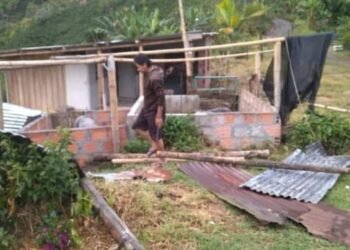 Habitantes de Herveo también fueron afectados por el vendaval del fin de semana