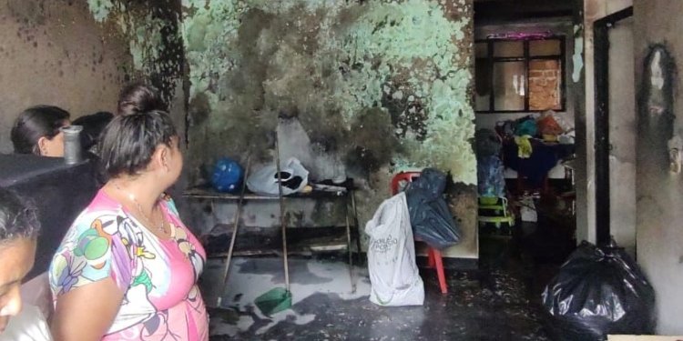 Incendio estructural en el barrio la Francia de Ibagué dejó con afectación psicológica a toda una familia