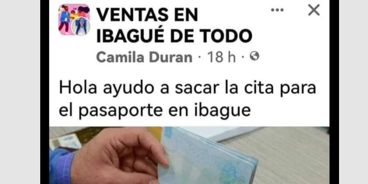 Siguen estafando a ibaguereños con supuestas citas por internet para pasaportes 