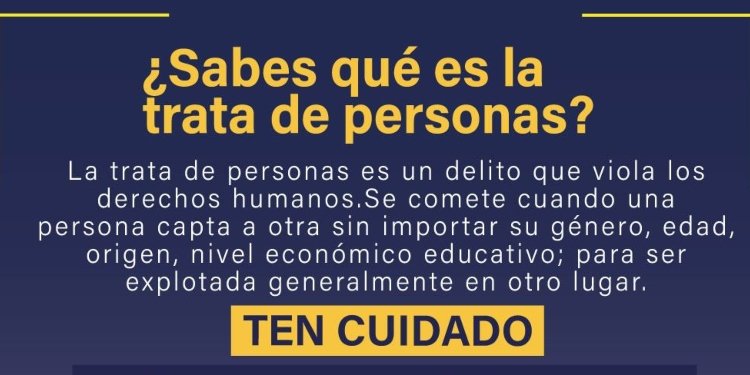 Campaña departamental para combatir la trata de personas en la región