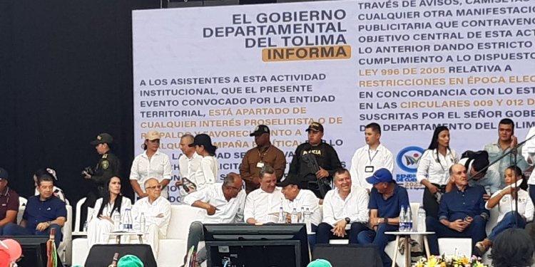 La rendición de cuentas del gobernador del Tolima tuvo el acompañamiento del senador Óscar Barreto