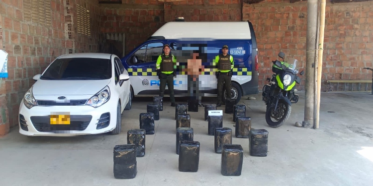 Hombre fue capturado con más de 85 kilos de marihuana