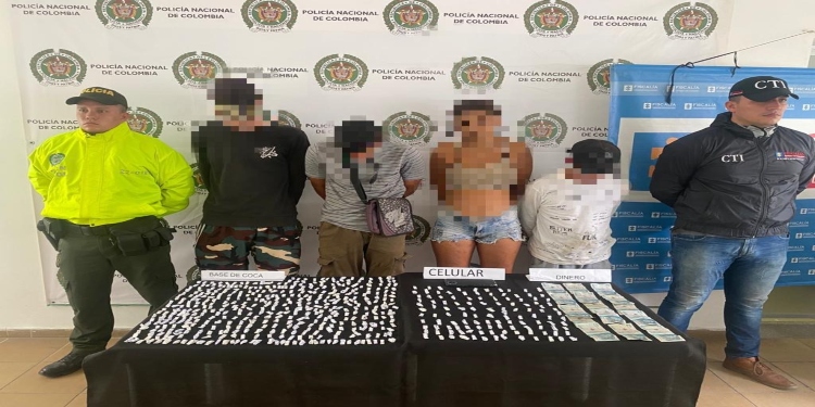 Cuatro personas fueron capturadas en Honda por el delito de porte de estupefacientes