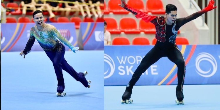 Con oro y plata la selección Colombia empieza el mundial de patinaje artístico