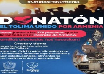 Inicia la donaton para las 280 personas afectadas en incendio en Armenia