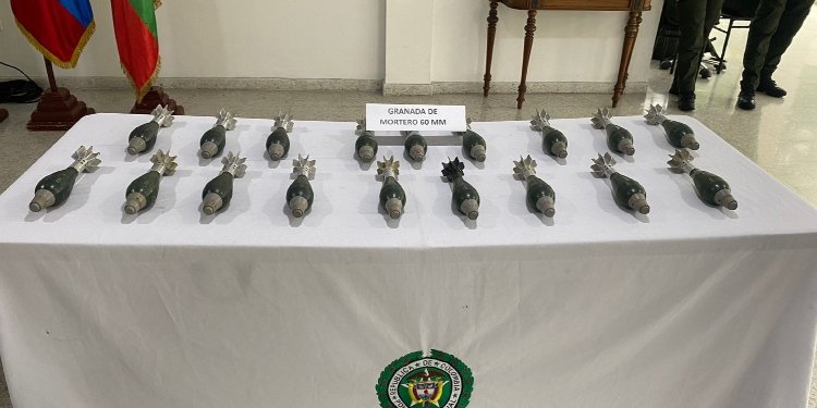 18 granadas de mortero fueron incautadas en el norte de Ibagué