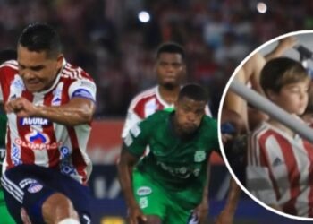 Los hijos de Shakira estuvieron en el estadio metropolitano viendo al Junior frente a Nacional